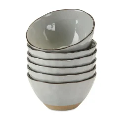 Geschirr|Geschirr^LOBERON Schüssel 6er Set Biarré grau