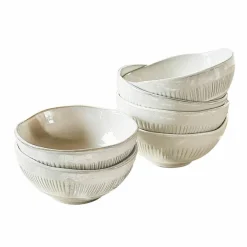 Geschirr|Geschirr^LOBERON Schüssel 6er Set Périers beige