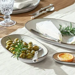 Geschirr|Geschirr^LOBERON Servierplatte 3er Set Biarré weiß