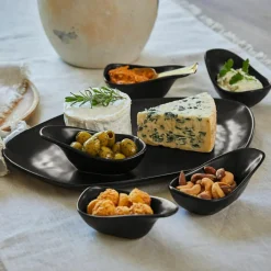 Geschirr|Geschirr^LOBERON Servierschälchen 6er Set Biarré schwarz