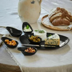 Geschirr|Geschirr^LOBERON Servierschälchen  6er Set Biarré schwarz