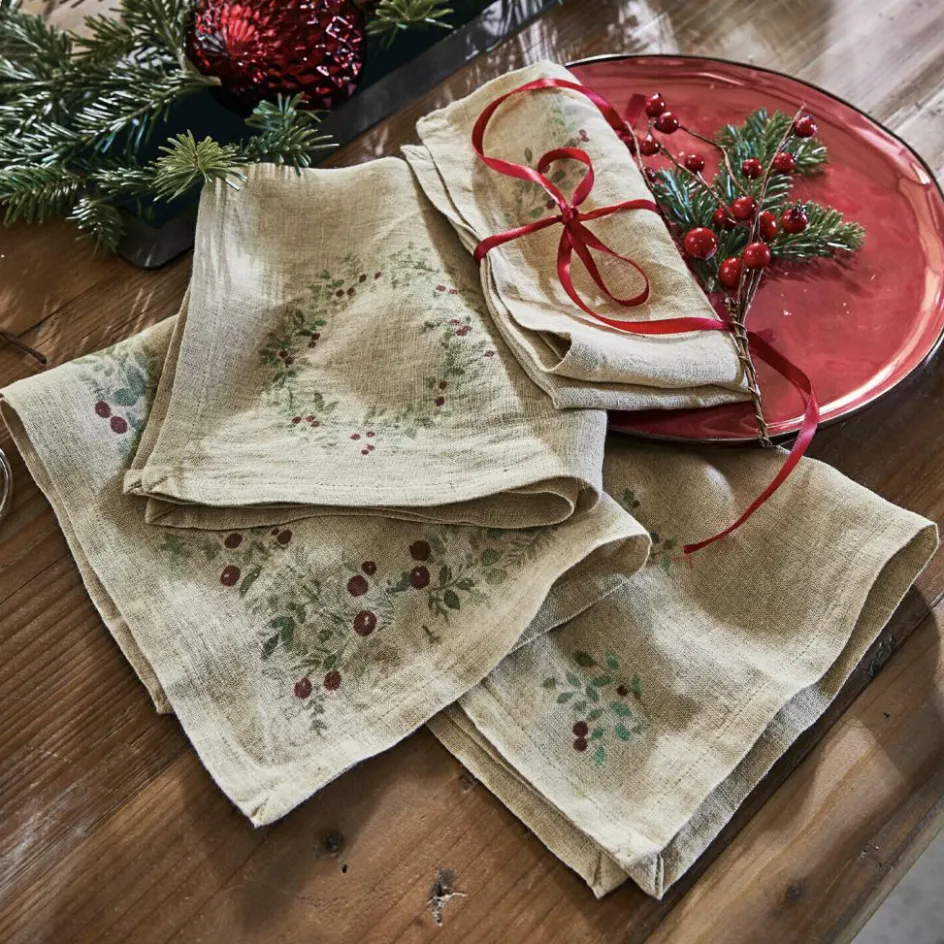 LOBERON Tischwäsche|Tischwäsche-Serviette 4er Set Lenius