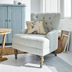 Sessel|Sessel^LOBERON Sessel Amuran blau/weiß