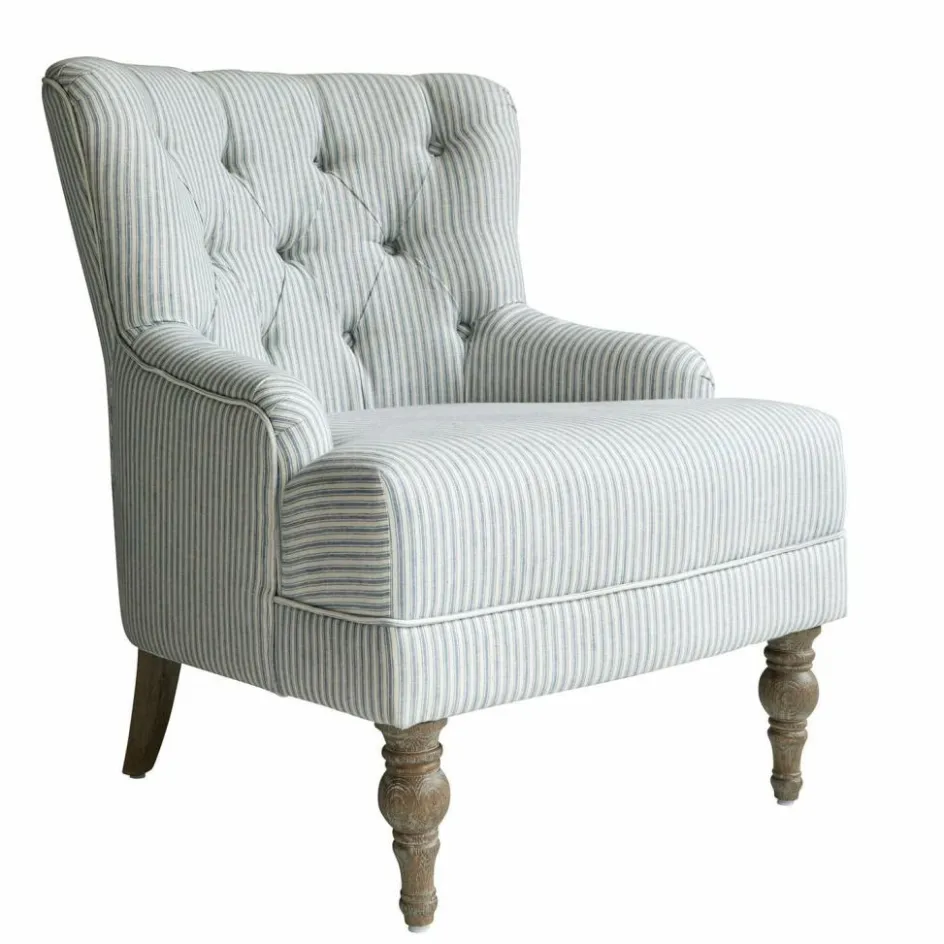 Sessel|Sessel^LOBERON Sessel Amuran blau/weiß