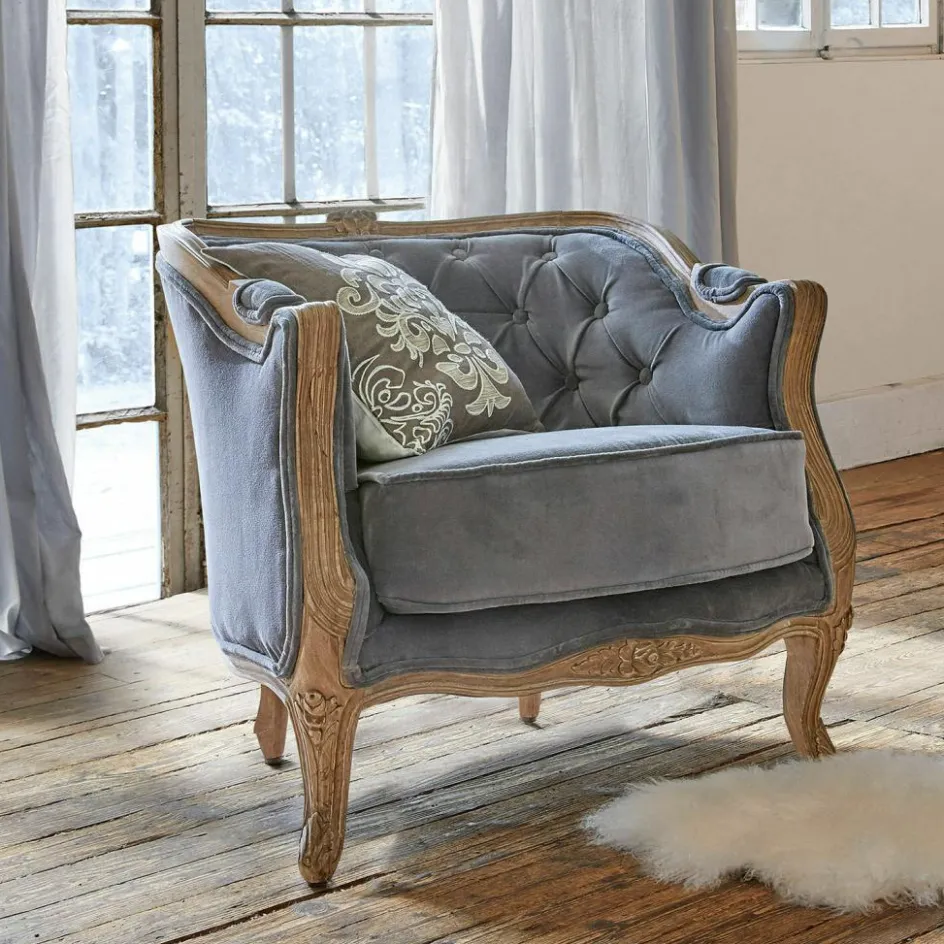 Sessel|Sessel^LOBERON Sessel Annezay graublau