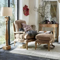 Sessel|Sessel^LOBERON Sessel Corlay taupe/braun