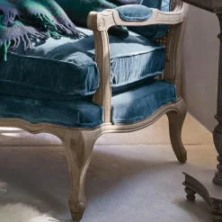 Sessel|Sessel^LOBERON Sessel Corlay blau/braun