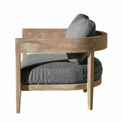 Sitzmöbel^LOBERON Sessel Courtelevant grau/braun