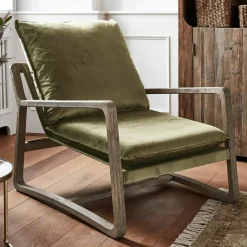 Sessel|Sessel^LOBERON Sessel Jowna grün/braun