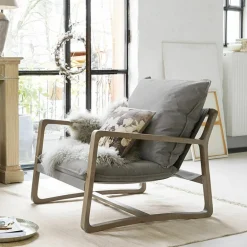 Sessel|Sessel^LOBERON Sessel Jowna grau/braun