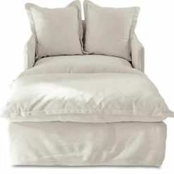 Sessel|Sessel^LOBERON Sessel mit Hocker Avignon creme