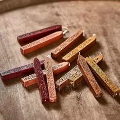 Geschenkverpackungen|Schreibwaren^LOBERON Siegelwachs 12er Set Movique braun/rot/gold