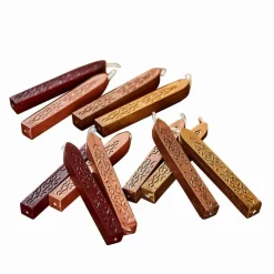 Geschenkverpackungen|Schreibwaren^LOBERON Siegelwachs 12er Set Movique braun/rot/gold