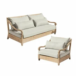 Sitzmöbel^LOBERON Sitzgruppe Montcassin braun/beige