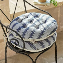 LOBERON Outdoor-Textilien-Sitzkissen 2er Set Bourrignon