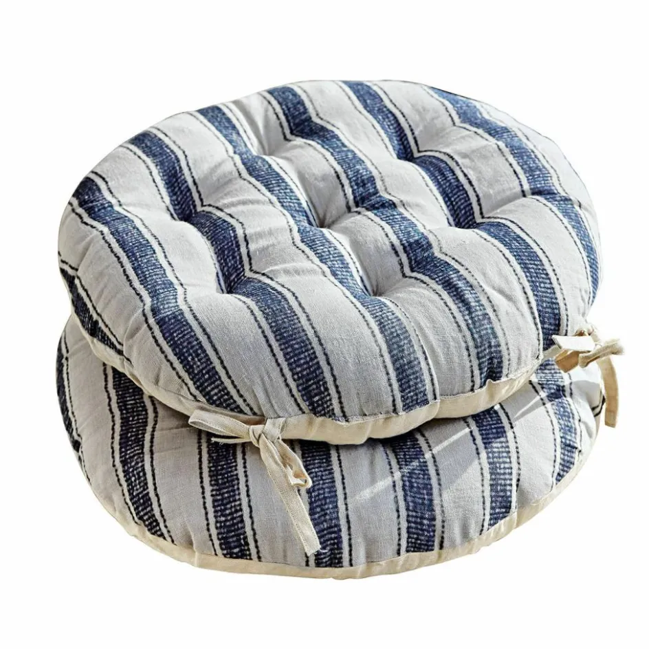 LOBERON Outdoor-Textilien-Sitzkissen 2er Set Bourrignon