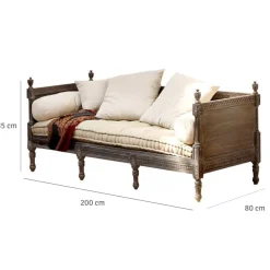 Sofas|Sofas^LOBERON Sofa Douville antikbraun/creme
