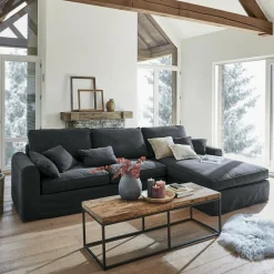 Sofas|Sofas^LOBERON Sofa Seaford dunkelgrau