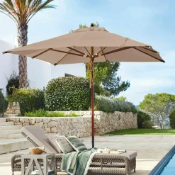 Sonnenschirme^LOBERON Sonnenschirm Barnet taupe