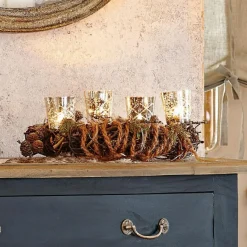 Adventskranz^LOBERON Steckwindlicht 4er Set Clara