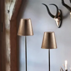 Stehlampen|Stehlampen^LOBERON Stehlampe 2er Set Tacoma antikgold/schwarz