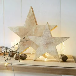 Weihnachtliche Deko-Objekte^LOBERON Stern 2er Set Dunino