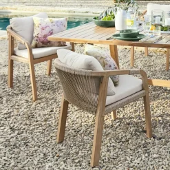 Sitzmöbel^LOBERON Stuhl 2er Set FSC®-100% Kennedy braun/creme