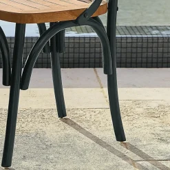 Sitzmöbel^LOBERON Stuhl Kirkdale schwarz/braun