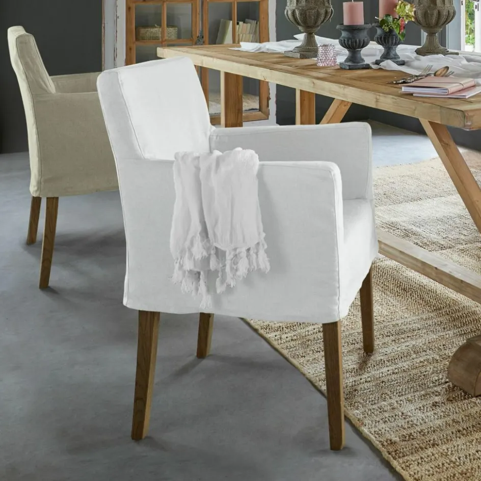 Stühle|Sitzmöbel^LOBERON Stuhl Longhill weiß/braun