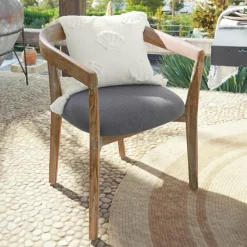 Sitzmöbel^LOBERON Stuhl Lunebois braun/grau