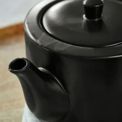 Geschirr|Geschirr^LOBERON Teekanne Biarré schwarz