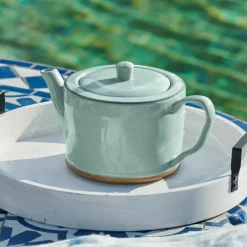Geschirr|Geschirr^LOBERON Teekanne Biarré türkis