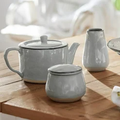 Geschirr|Geschirr^LOBERON Teekanne Biarré grau