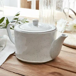 Geschirr|Geschirr^LOBERON Teekanne Biarré weiß