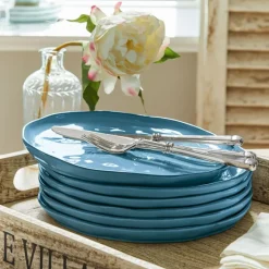 Geschirr|Geschirr^LOBERON Teller 6er Set Biarré blau