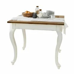 Esstische|Esstische^LOBERON Tisch Plaish antikweiß/braun