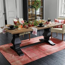 Esstische|Esstische^LOBERON Tisch Quillancourt braun/antikschwarz