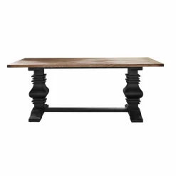 Esstische|Esstische^LOBERON Tisch Quillancourt braun/antikschwarz