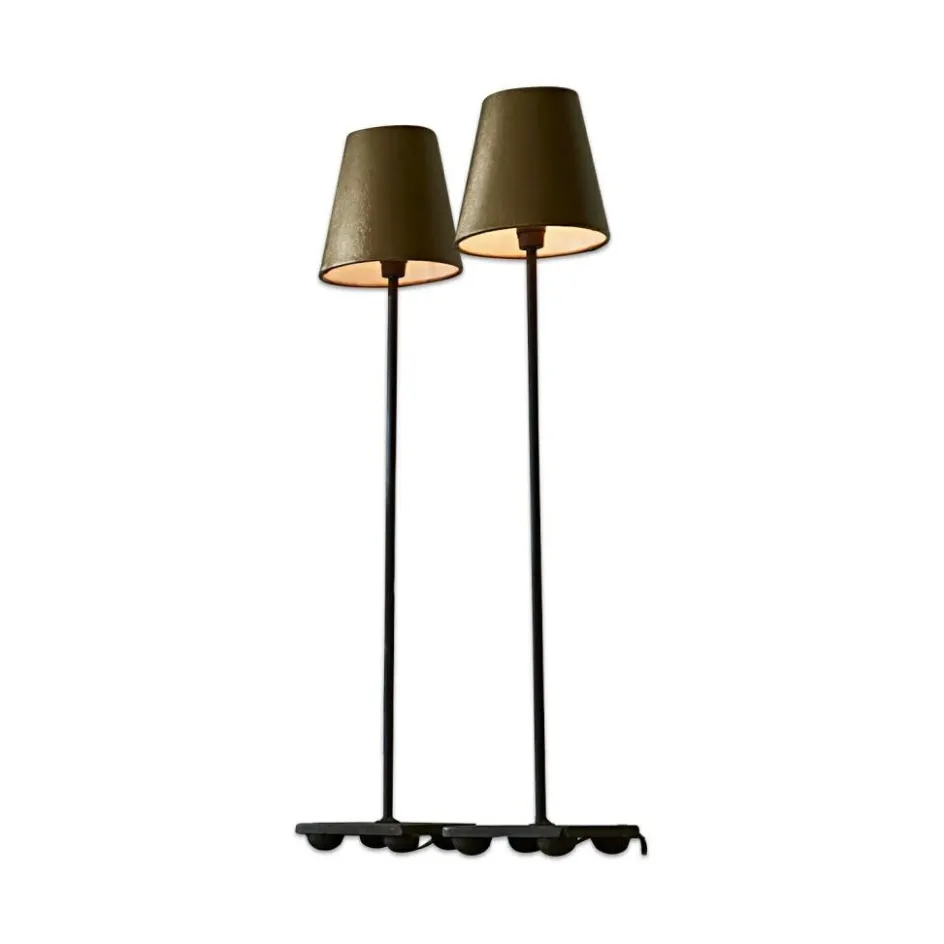 Tischlampen|Tischlampen^LOBERON Tischlampe 2er Set Filia antikgold/schwarz