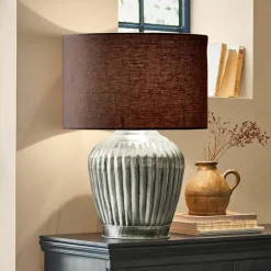 Tischlampen|Tischlampen^LOBERON Tischlampe Fauville silber/schwarz