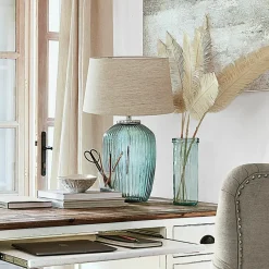 Tischlampen|Tischlampen^LOBERON Tischlampe Fenis creme/grün