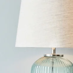 Tischlampen|Tischlampen^LOBERON Tischlampe Fenis creme/grün