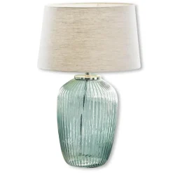 Tischlampen|Tischlampen^LOBERON Tischlampe Fenis creme/grün