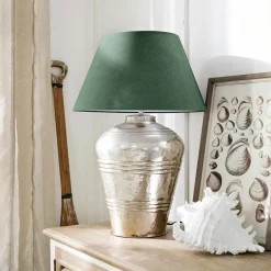 Tischlampen|Tischlampen^LOBERON Tischlampe Sybell petrol/antiksilber