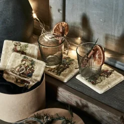 Weihnachtstischdeko^LOBERON Untersetzer 4er Set Cantois