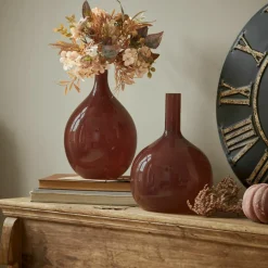 Vasen|Vasen & Übertöpfe^LOBERON Vase 2er Set Erlunda bordeaux