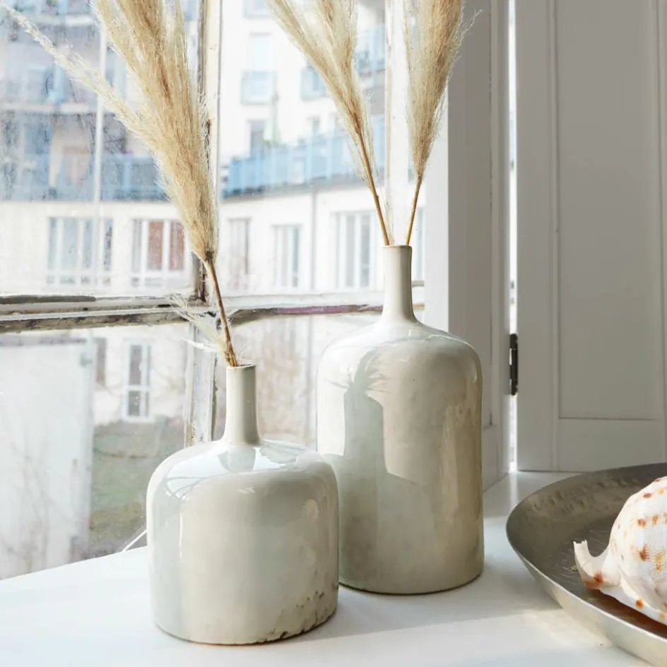 Vasen|Vasen & Übertöpfe^LOBERON Vase 2er Set Kurys creme