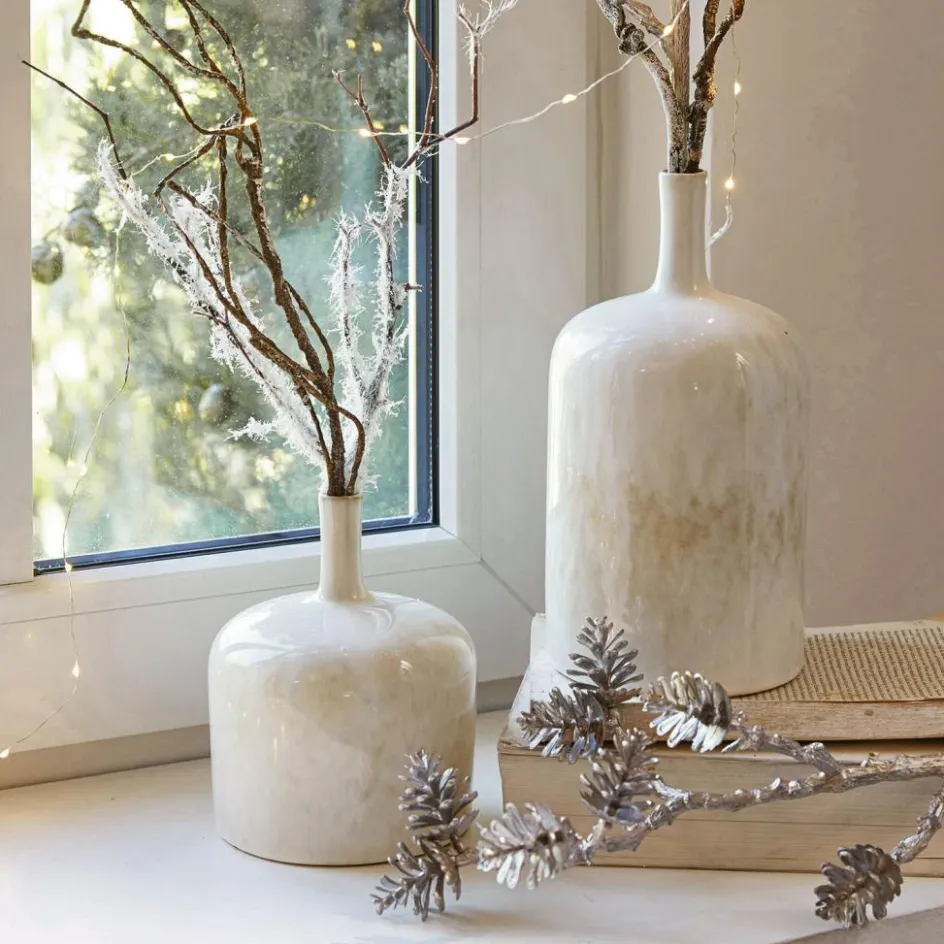 Vasen|Vasen & Übertöpfe^LOBERON Vase 2er Set Kurys creme