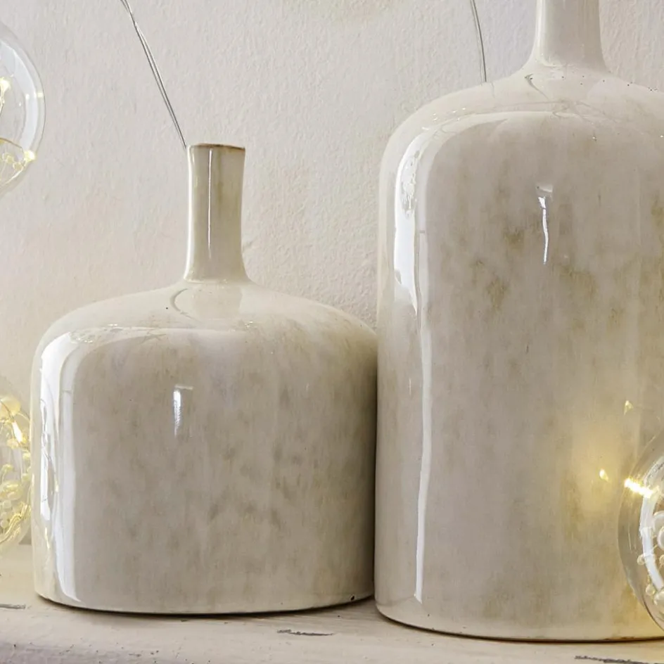 Vasen|Vasen & Übertöpfe^LOBERON Vase 2er Set Kurys creme