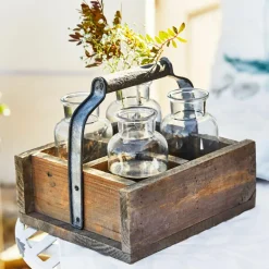 Übertöpfe & Amphoren^LOBERON Vase 4er Set mit Korb Reverie